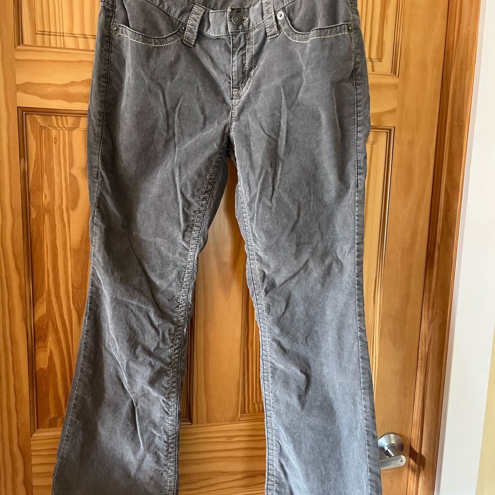 LONDONJEAN Women's Flare Gray cords - 12 Short